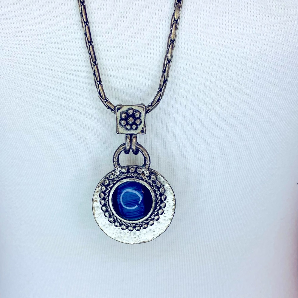 Vintage Blue Stone Necklace